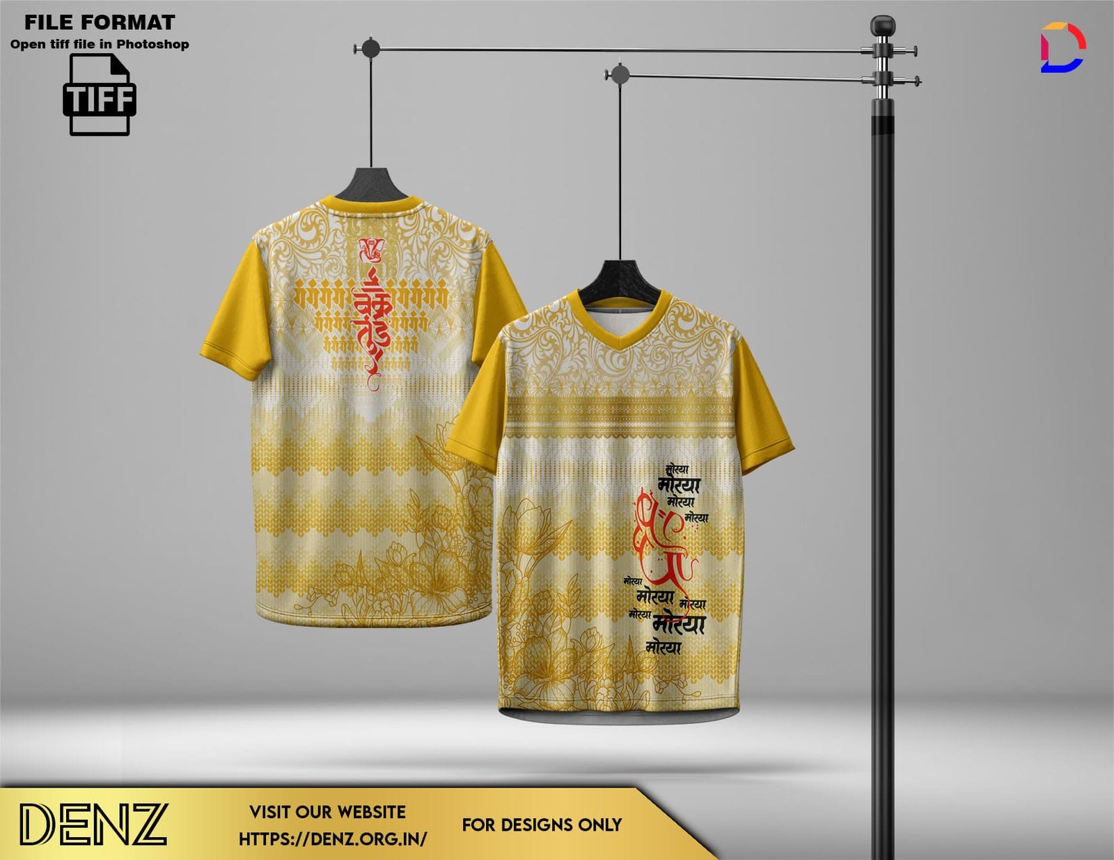 ganesh tshirt design mockup