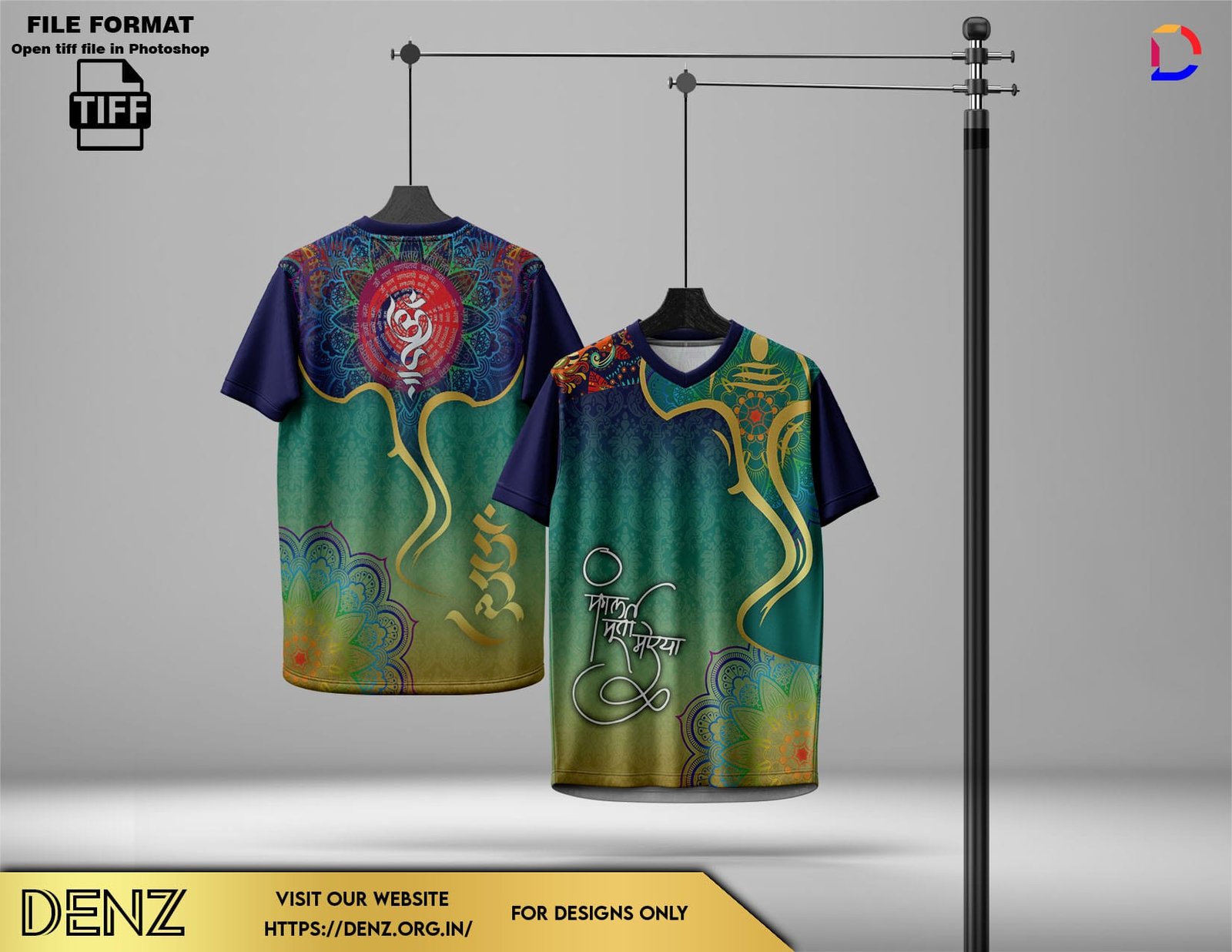 ganesh tshirt design mockup