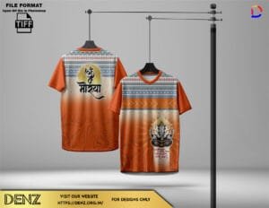 festival ganesh tshirt design mockup