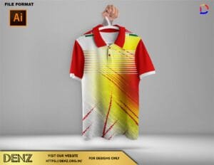 Sports jersey design mockup