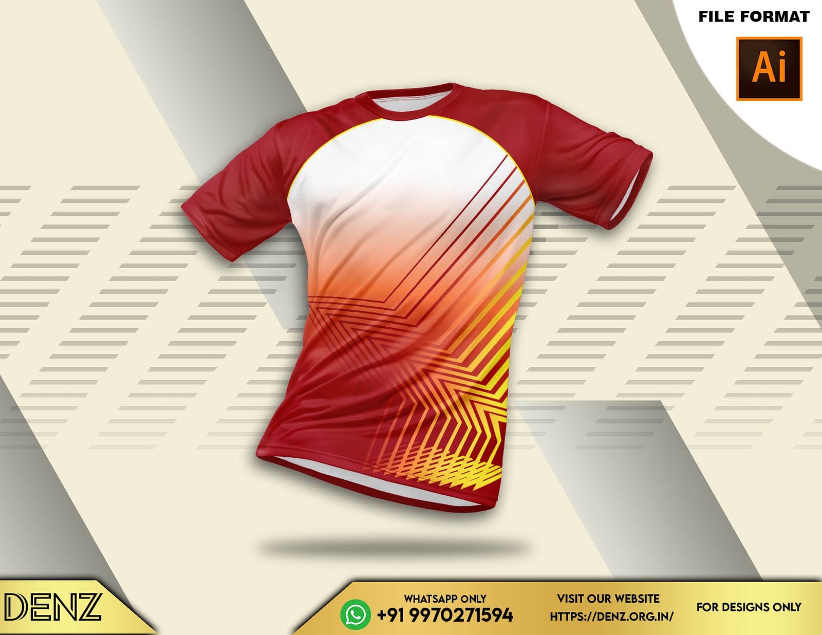 sports jersey design mockup