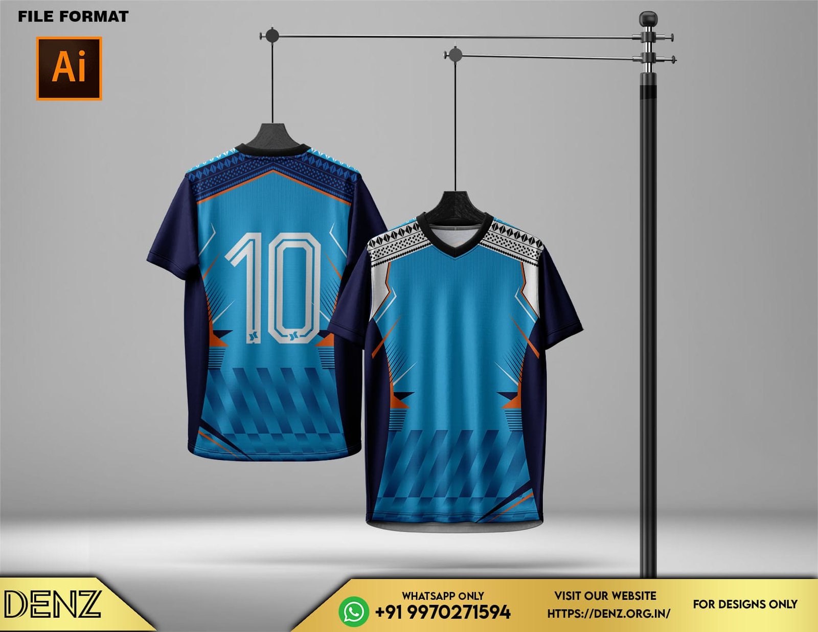 sports jersey design mockup