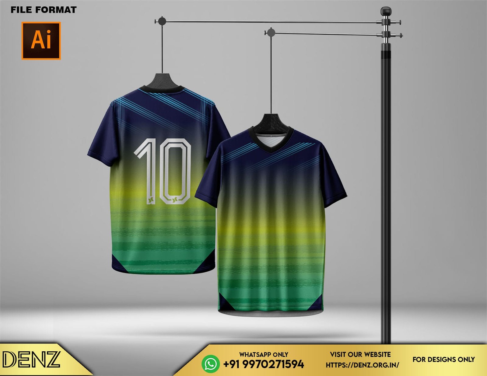 sports jersey design mockup