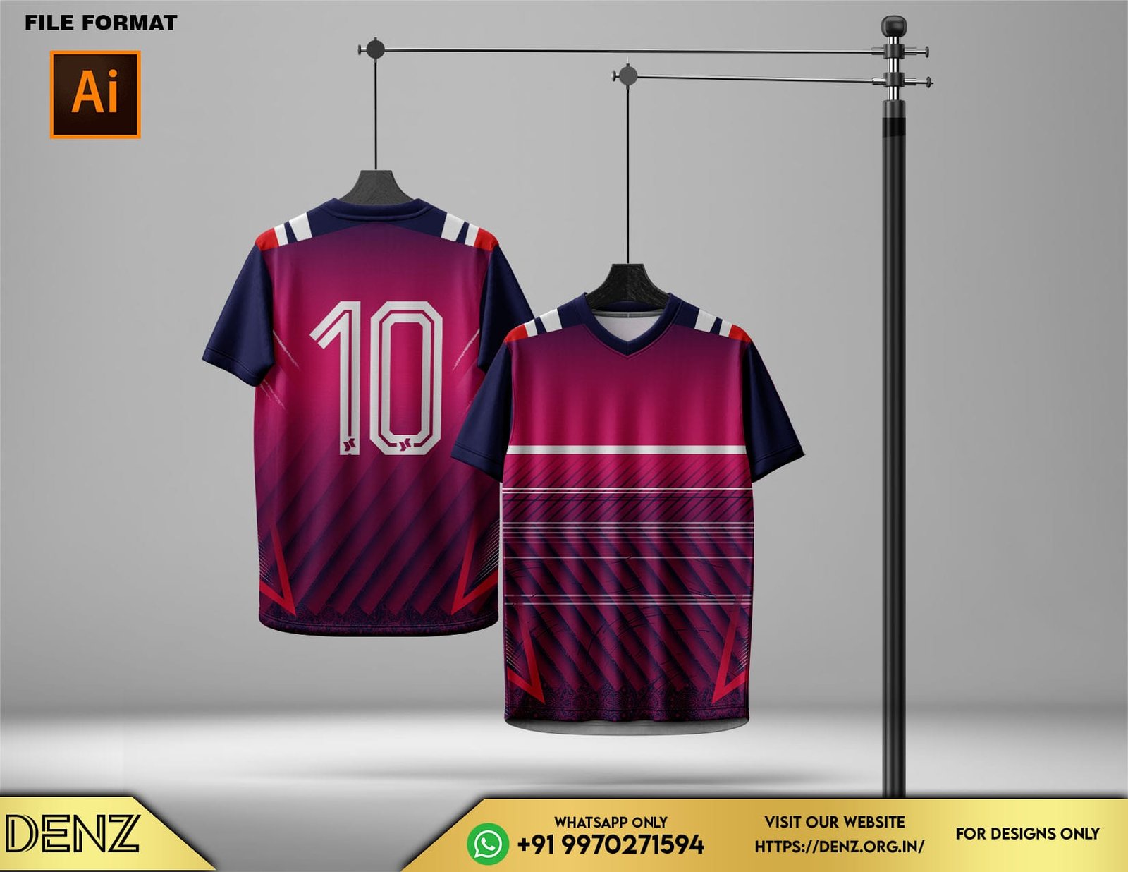 sports jersey design mockup