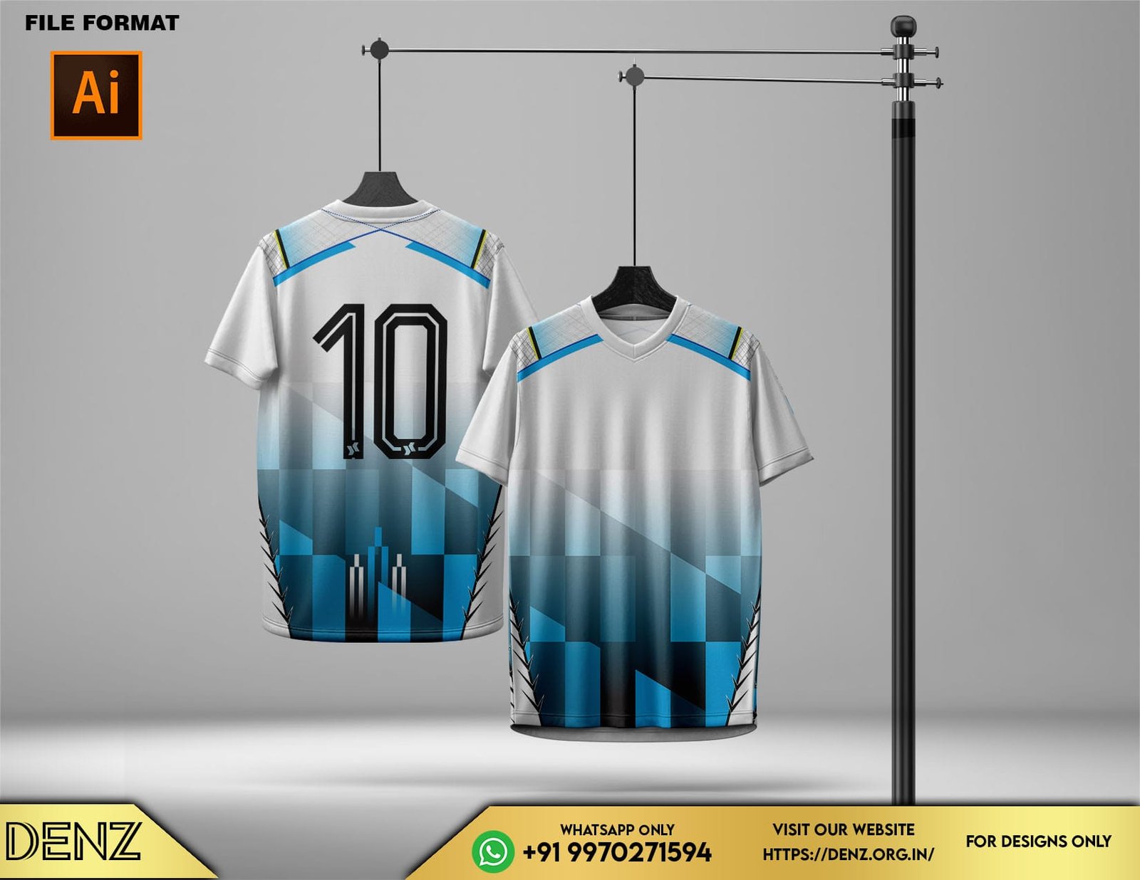 sports jersey design mockup