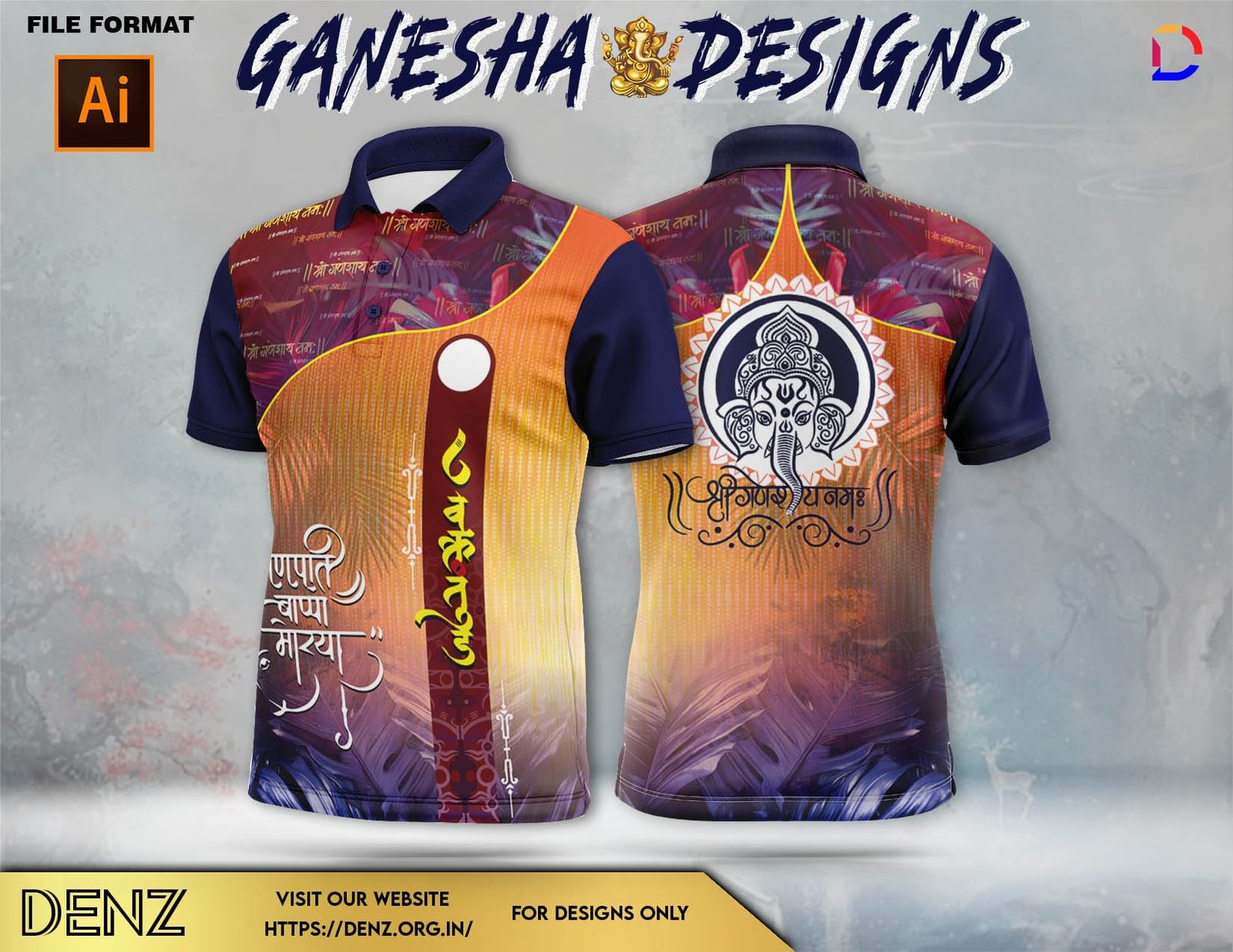 Ganesha Festival Tshirt Design