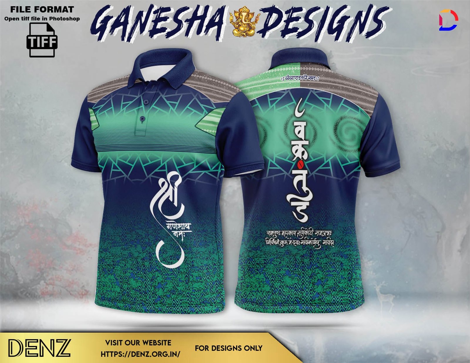Ganesha Festival Tshirt Design