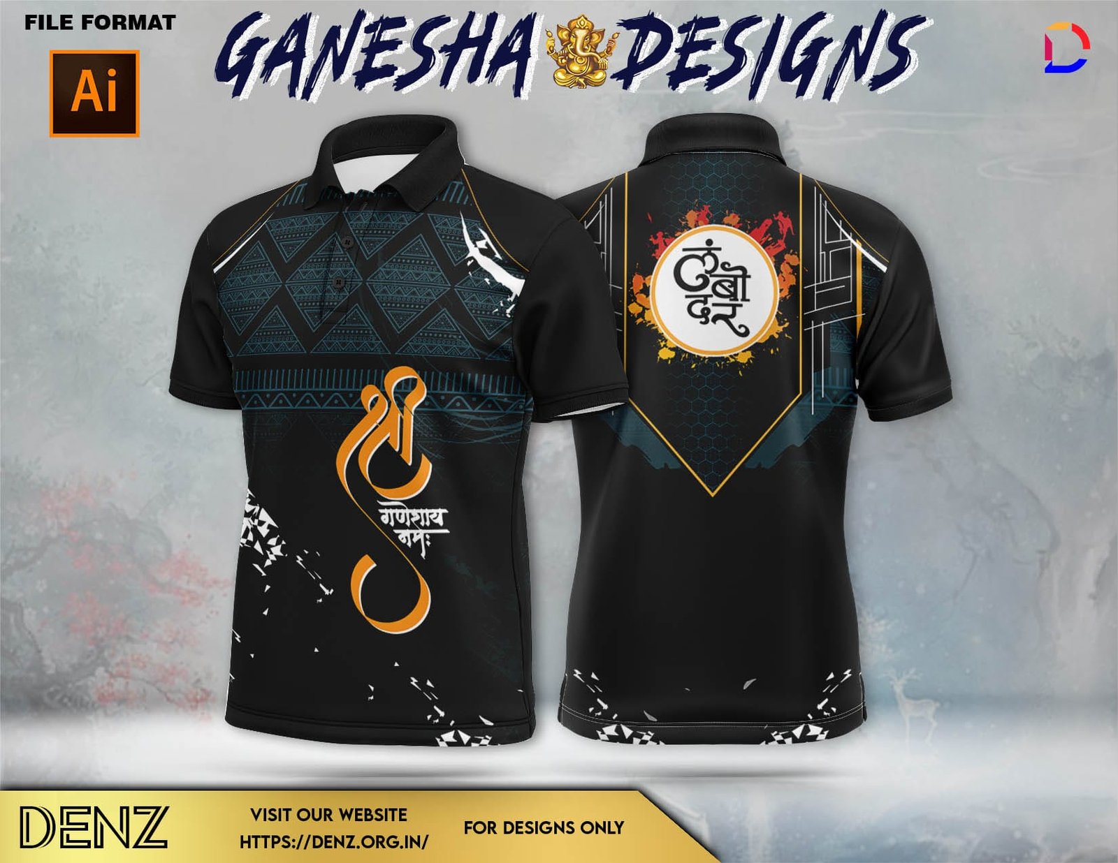 Ganesha Festival Tshirt Design