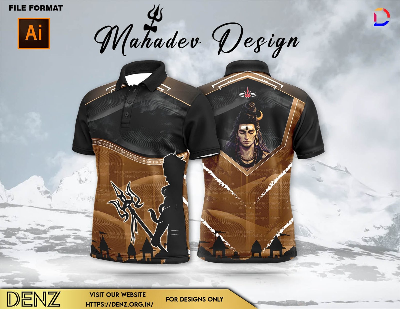 Shiv Festival Tshirt Design Mockup
