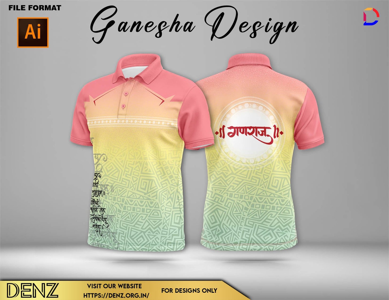 Ganesha Festival Tshirt Design